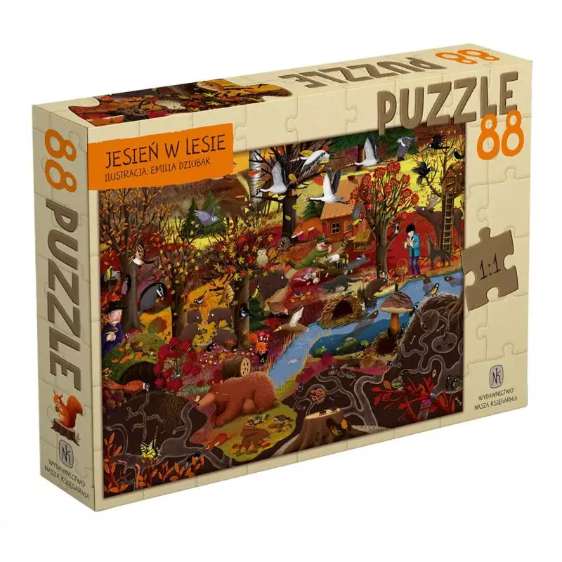 JESIEŃ W LESIE PUZZLE 88 ELEMENTÓW - Nasza Księgarnia