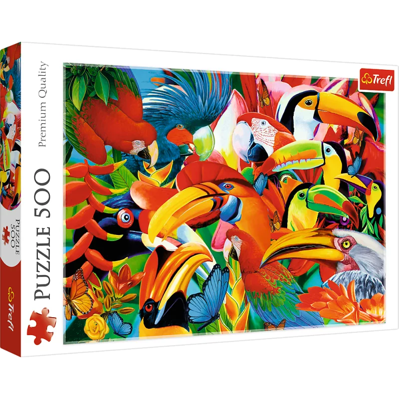 KOLOROWE PTAKI PUZZLE 500 ELEMENTÓW 9+ - Trefl