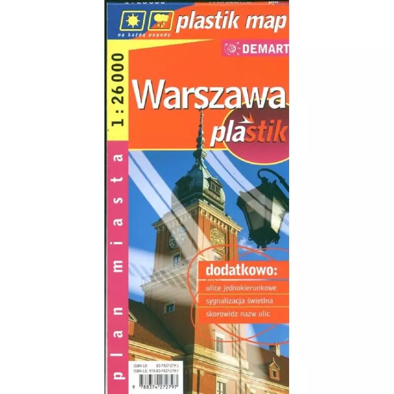 WARSZAWA PLAN MIASTA 1:26 000 - Demart