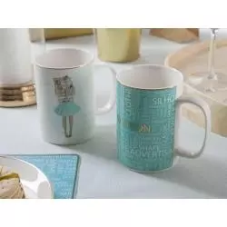 KUBEK PORCELANOWY FASHION 350 ML - 