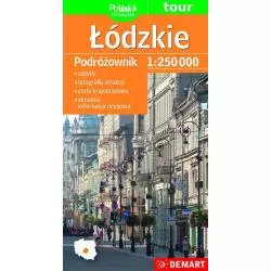 ŁÓDZKIE MAPA TURYSTYCZNA PODRÓŻOWNIK 1:250 000 - Demart