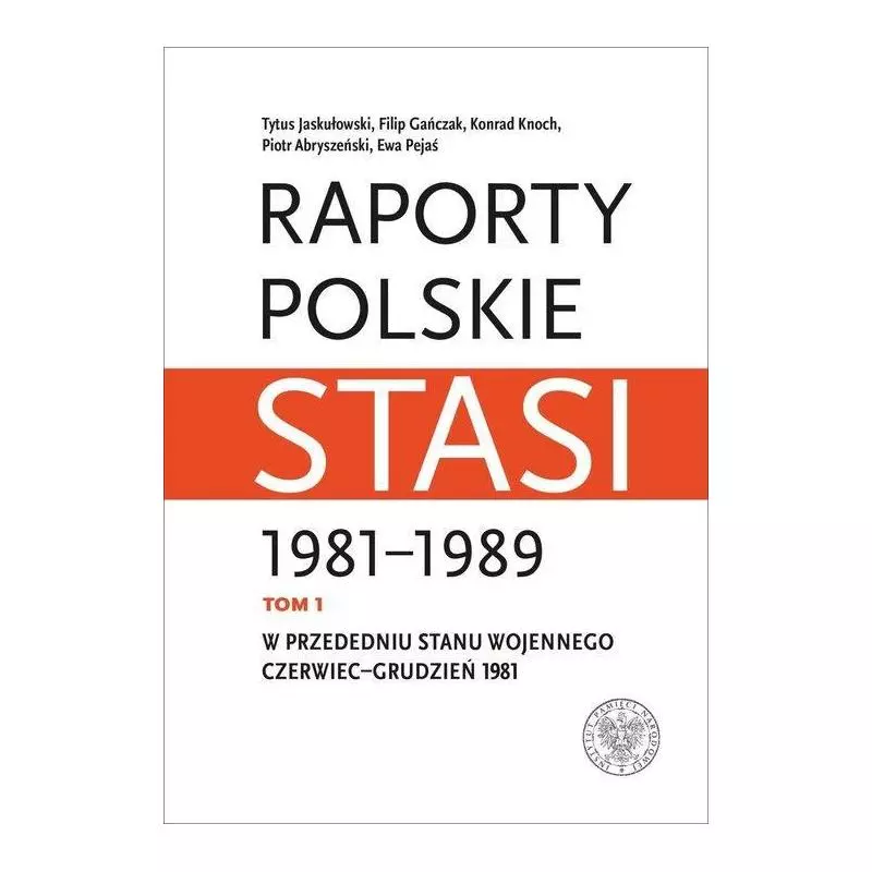 RAPORTY POLSKIE STASI 1981-1989 1: W PRZEDEDNIU STANU WOJENNEGO: CZERWIEC–GRUDZIEŃ 1981 - IPN