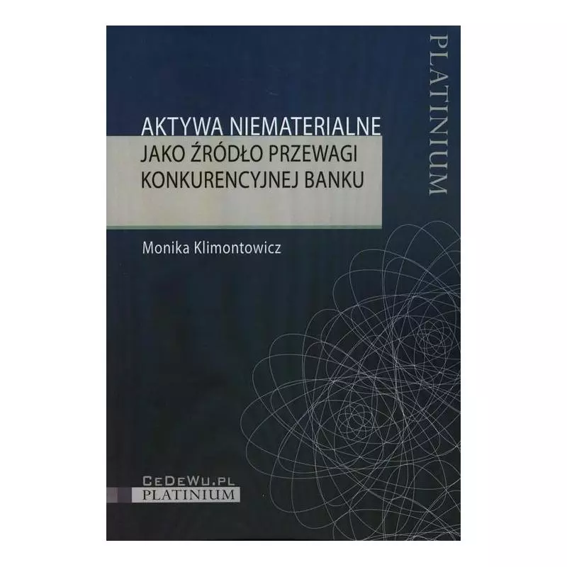 AKTYWA NIEMATERIALNE JAKO ŹRÓDŁO PRZEWAGI KONKURENCYJNEJ BANKU Monika Klimontowicz - CEDEWU