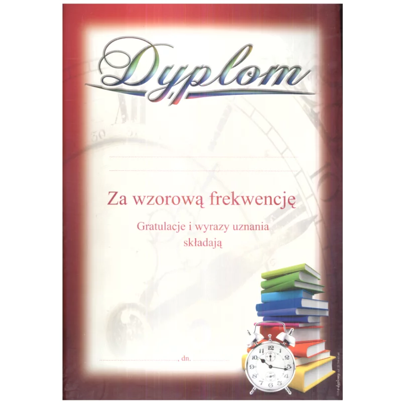 DYPLOM WZOROWA FREKWENCJA A4 - Panon