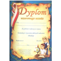 DYPLOM WZOROWEGO UCZNIA A4 - Panon