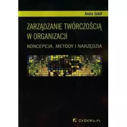 ZARZĄDZANIE TWÓRCZOŚCIĄ W ORGANIZACJI KONCEPCJA, METODY I NARZĘDZIA Aneta Sokół - CEDEWU