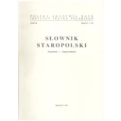 SŁOWNIK STAROPOLSKI ZESZYT 2 (70) - Instytut Badań Literackich PAN