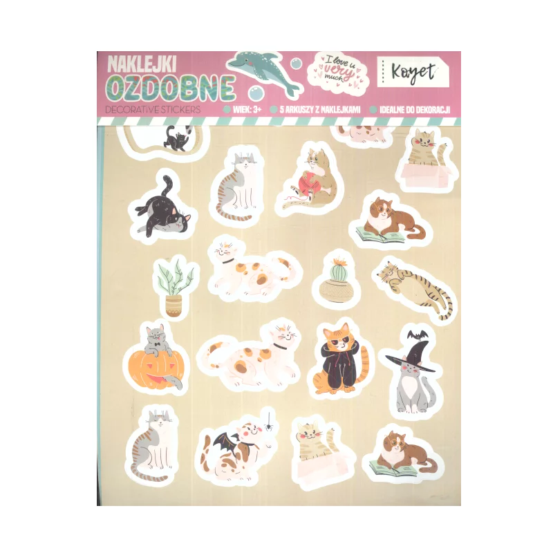 NAKLEJKI OZDOBNE 5 ARKUSZY - Joinco