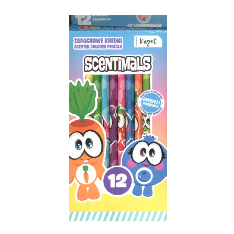 ZAPACHOWE KREDKI 12 KOLORÓW I ZAPACHÓW - Joinco