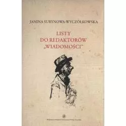 LISTY DO REDAKTORÓW WIADOMOŚCI 6 Janina Surynowa-Wyczółkowska - Wydawnictwo Naukowe UMK