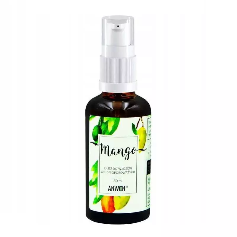 OLEJ DO WŁOSÓW ŚREDNIOPOROWATYCH MANGO ANVEN 50ML - Anwen