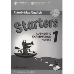 CAMBRIDGE ENGLISH STARTERS 1 AUTHENTIC EXAMINATION PAPERS ANSWER BOOKLET - Cambridge University Press