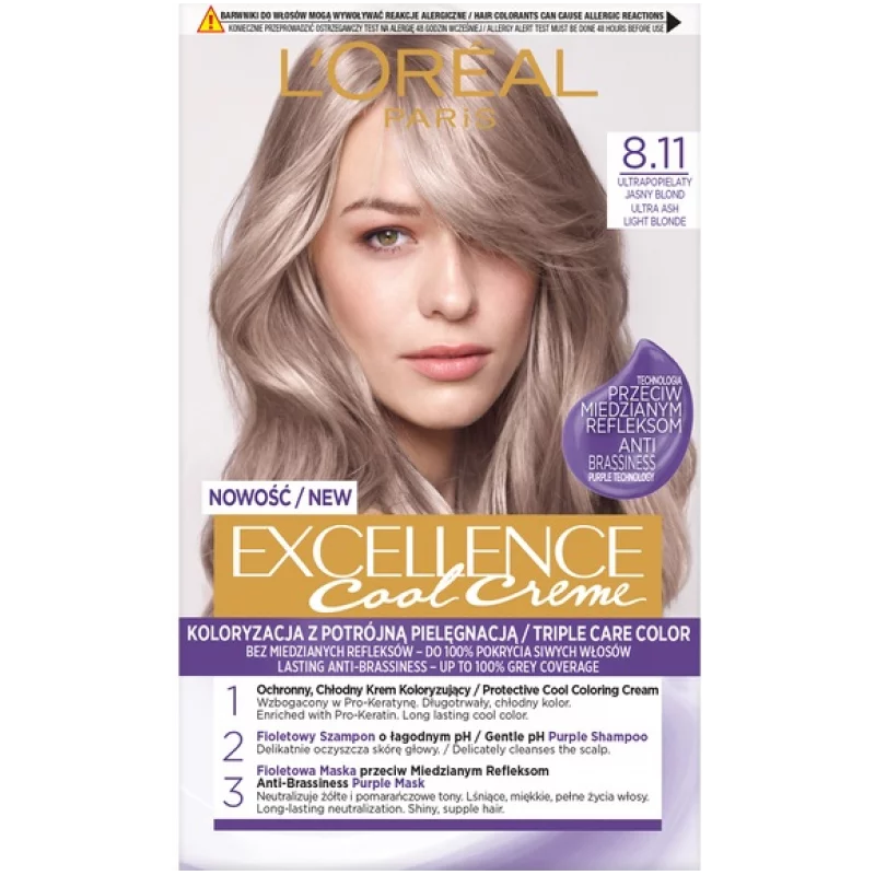 KREM KOLORYZUJĄCY DO WŁOSÓW ULTRAPOPIELATY JASNY BLOND LOREAL - Loreal