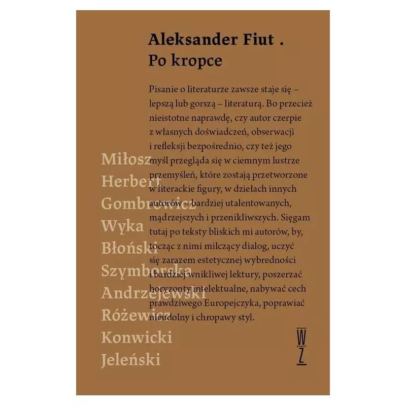 PO KROPCE Aleksander Fiut - Wydawnictwo Wysoki Zamek