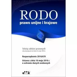 RODO PRAWO UNIJNE I KRAJOWE - ODDK