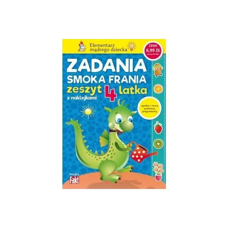 ZADANIA SMOKA FRANKA ZESZYT 4-LATKA Z NAKLEJKAMI - Ringier Axel Springer