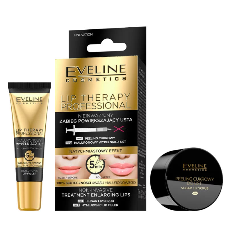 NIEINWAZYJNY ZABIEG POWIĘKSZAJĄCY USTA EVELINE LIP THERAPY PROFESSIONAL 7ML - Eveline Cosmetics