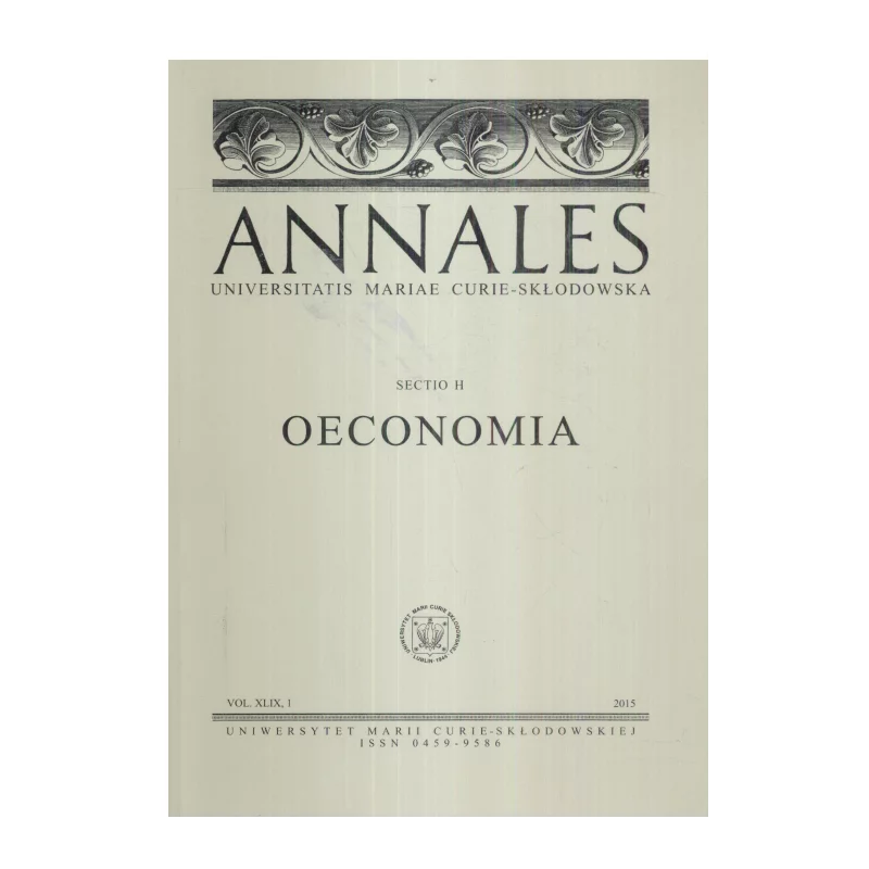 ANNALES XLIV OECONOMIA - UMCS
