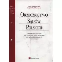 ORZECZNICTWO SĄDÓW POLSKICH 7-8/2010 - LexisNexis