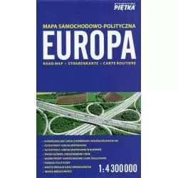 EUROPA MAPA SAMOCHODOWO-POLITYCZNA 1:4 300 000 - Piętka