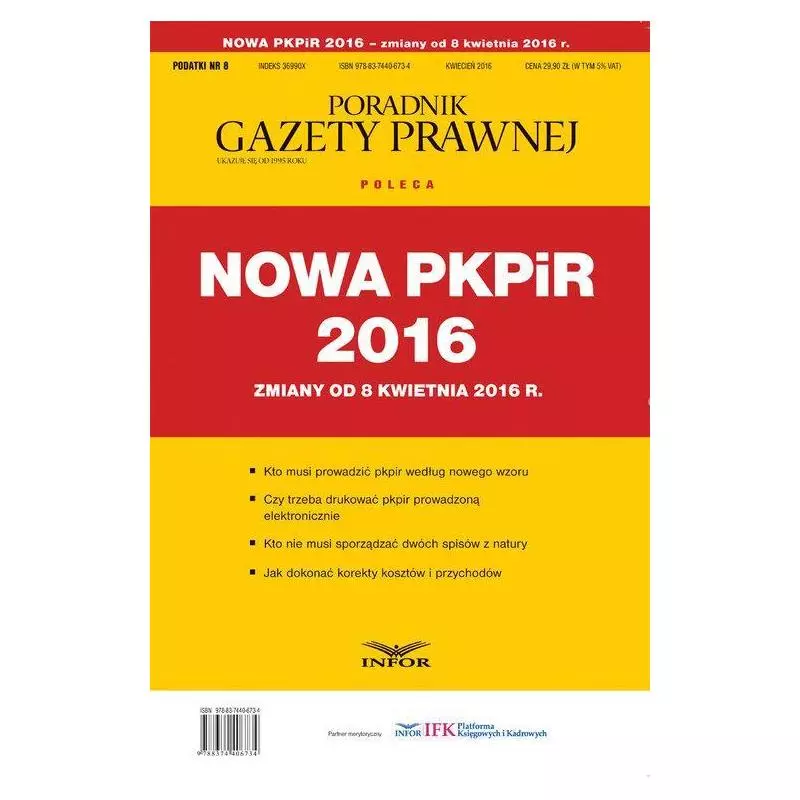 NOWA PKPIR 2016 - Infor