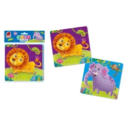 ZOO PUZZLE PIANKOWE 2W1 24 ELEMENTY 3+ - Roter-Kafer