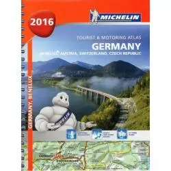 GERMANY BENELUX AUSTRIA SWITZERLAND CZECH REPUBLIC 1:300 000 MATA TURYSTYCZNA I SAMOCHODOWA - Michelin