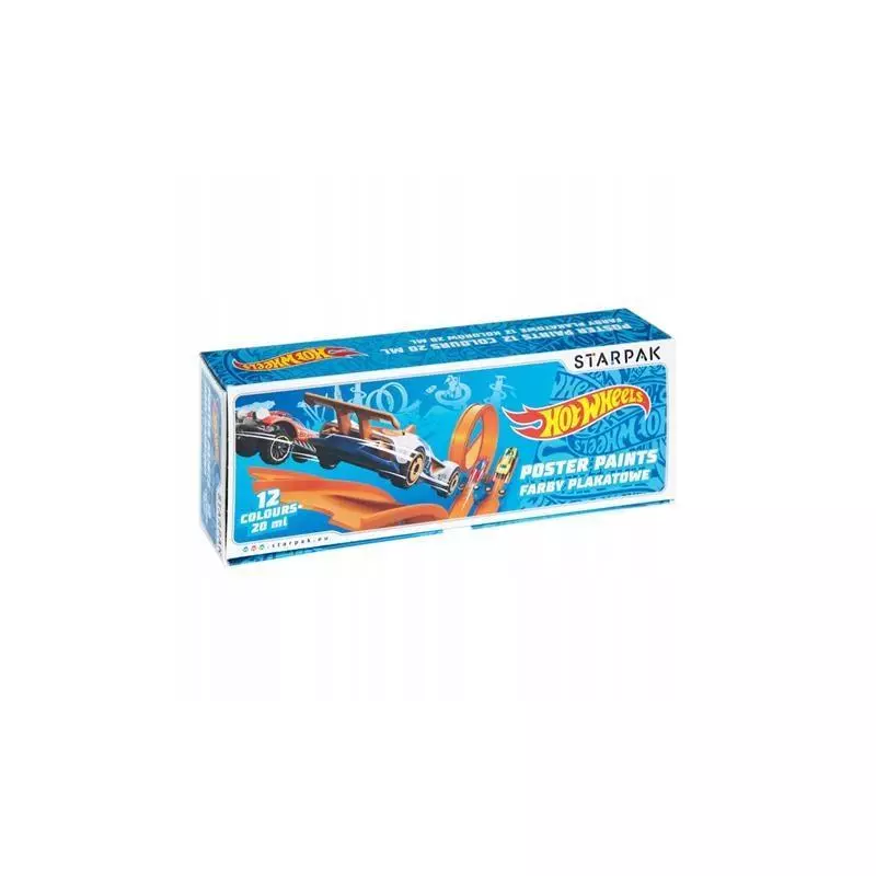 FARBY PLAKATOWE HOT WHEELS 12 KOLORÓW STARPAK - Starpak