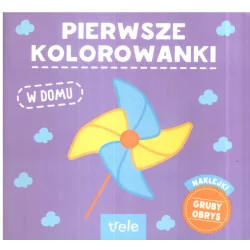 W DOMU PIERWSZE KOLOROWANKI NAKLEJKI GRUBY OBRYS - Trele