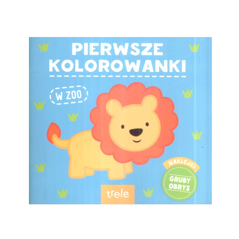 W ZOO KOLOROWANKI NAKLEJKI GRUBY OBRYS - Trele