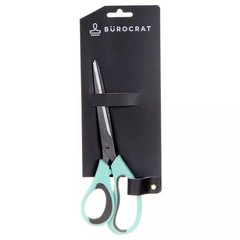 NOŻYCZKI BIUROWE MIĘTOWE BUROCRAT 20.5 CM - Panon