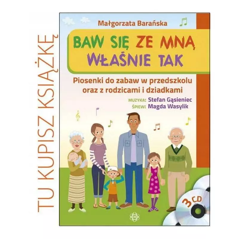 BAW SIĘ ZE MNĄ WŁAŚNIE TAK KSIĄŻKA + 3 CD PL II GATUNEK - Harmonia