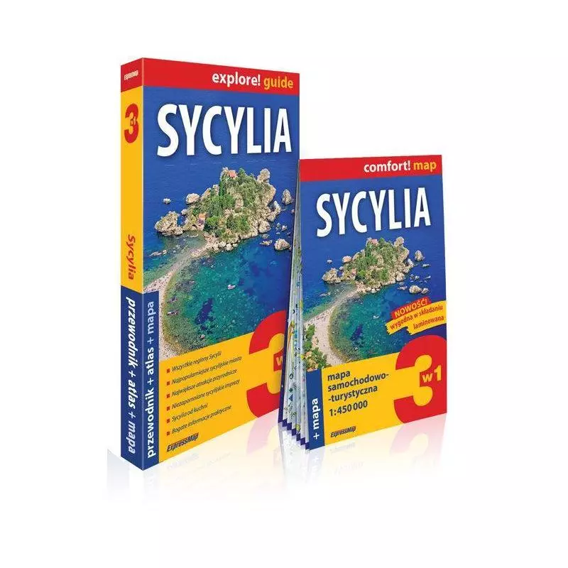 SYCYLIA 3 W 1 PRZEWODNIK ILUSTROWANY + ATLAS II GATUNEK - ExpressMap
