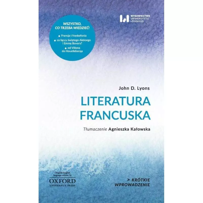 LITERATURA FRANCUSKA John Lyons - Wydawnictwo Uniwersytetu Łódzkiego