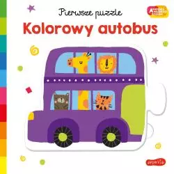 KOLOROWY AUTOBUS AKADEMIA MĄDREGO DZIECKA PIERWSZE PUZZLE 12M+ Lisa Barlow, Damien Barlow - Harperkids