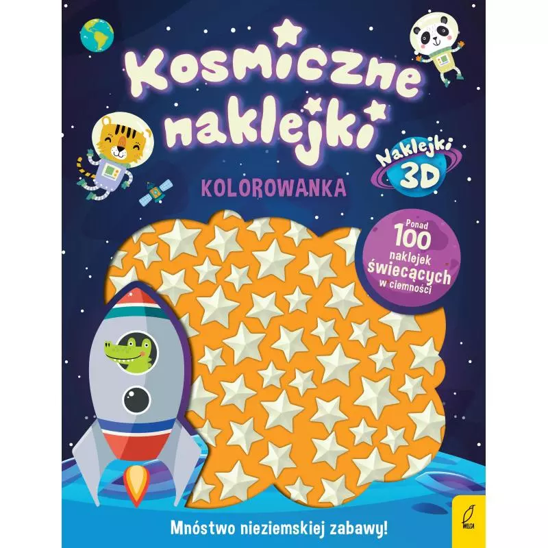 KOSMICZNE NAKLEJKI KOLOROWANKA - Wilga