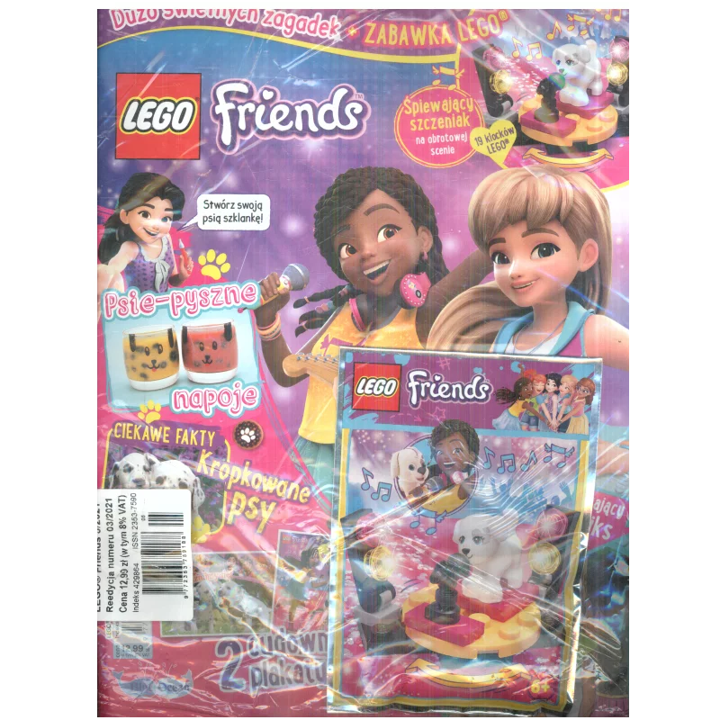 LEGO FRIENDS 03/2021 GAZETKA + PREZENT ŚPIEWAJĄCY SZCZENIACZEK NA OBROTOWEJ SCENIE - Blue Ocean