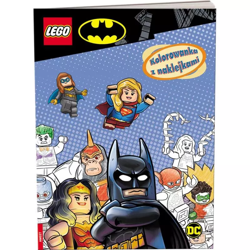 LEGO BATMAN KOLOROWANKA Z NAKLEJKAMI 5+ - Ameet