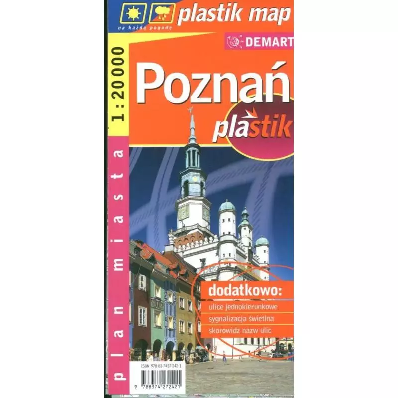 POZNAŃ LAMINOWANY PLAN MIASTA 1 : 20 000 - Demart