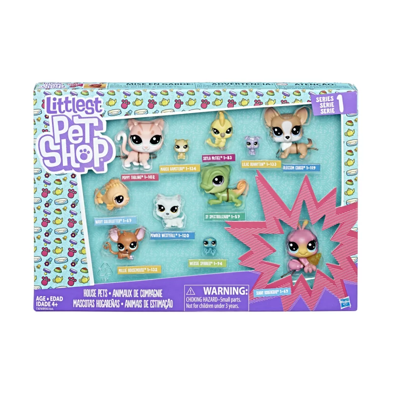 DOMOWI KUMPLE 11 ZWIERZAKÓW LITTLEST PET SHOP 4+ - Hasbro