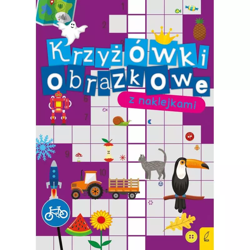 KRZYŻÓWKI OBRAZKOWE Z NAKLEJKAMI - Wilga