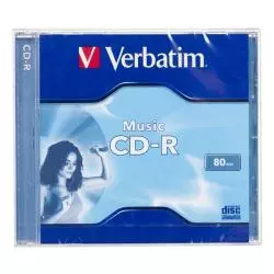 PŁYTY CD-R VERBATIM AUDIO 700 MB, 16X, 10 SZT. JEWEL CASE - Verbatim