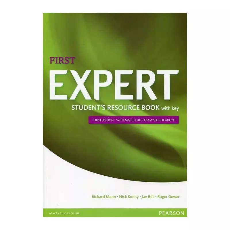 FIRST EXPERT 3ED STUDENTS RESOURCE BOOK WITH KEY - Pearson