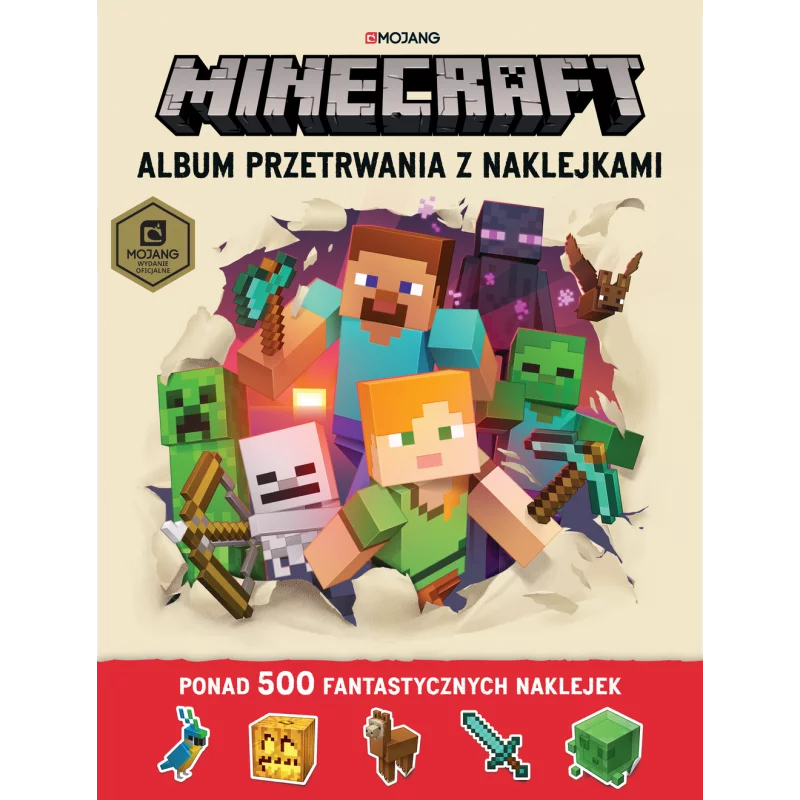 ALBUM PRZETRWANIA Z NAKLEJKAMI MINECRAFT Craig Jelley, Stephanie Milton - Harperkids