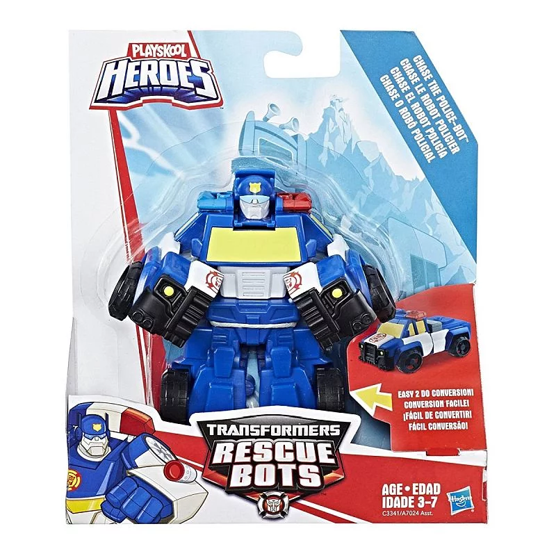 TRANSFORMERS RESCUE BOTS CHASE THE POLICE-BOT 13 CM 3+ - Hasbro