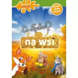 CO SŁYCHAĆ NA WSI? KOCHAM POLSKĘ 3-5 LAT NAKLEJKI ZADANIA WIERSZYKI - Olesiejuk