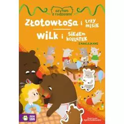 ZŁOTOWŁOSA I TRZY MISIE, WILK I SIEDEM KOŹLĄTEK Z NAKLEJKAMI 4+ - Zielona Sowa