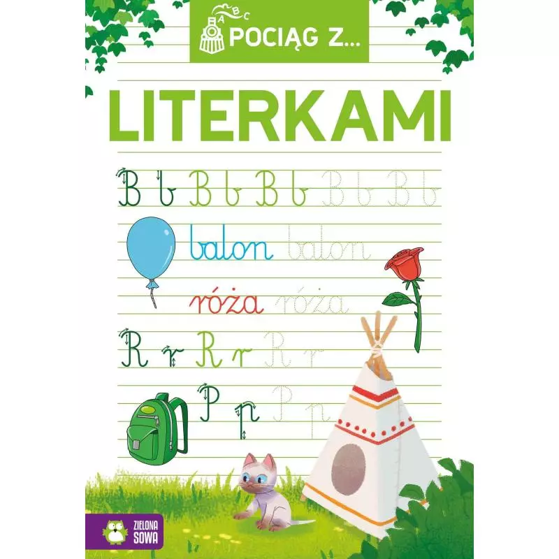 POCIĄG Z... LITERKAMI 5+ - Zielona Sowa POCIĄG Z... LITERKAMI 5+ - Zielona Sowa
