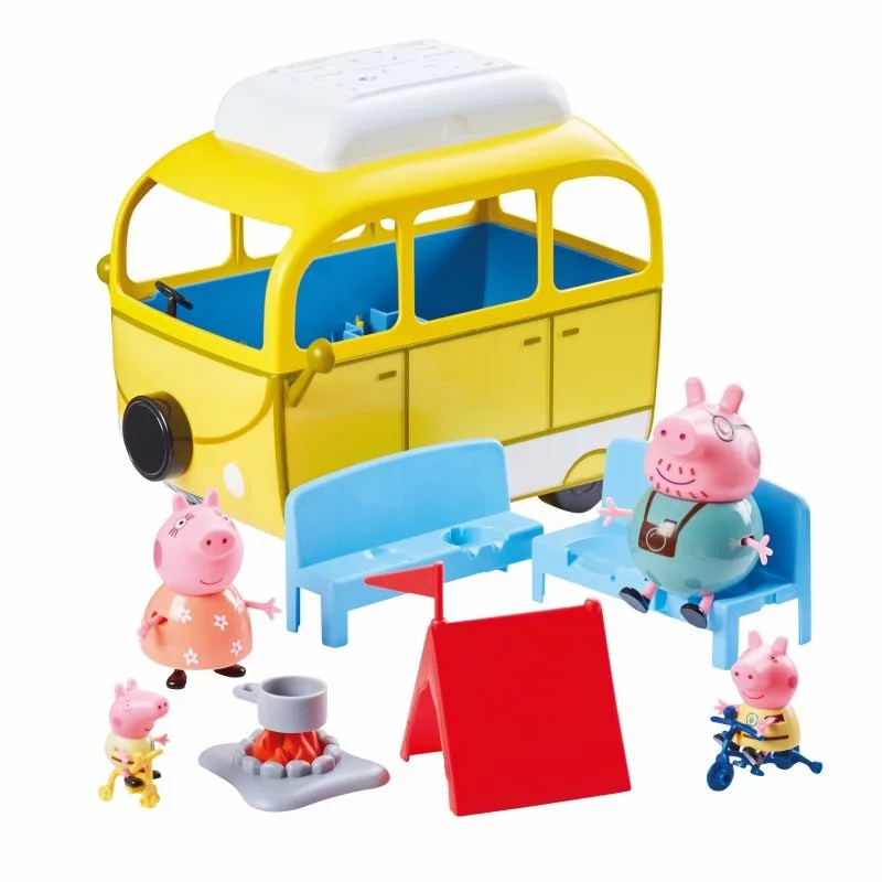 ŚWINKA PEPPA KAMPER Z FIGURKAMI I AKCESORIAMI 3+ - Tm Toys