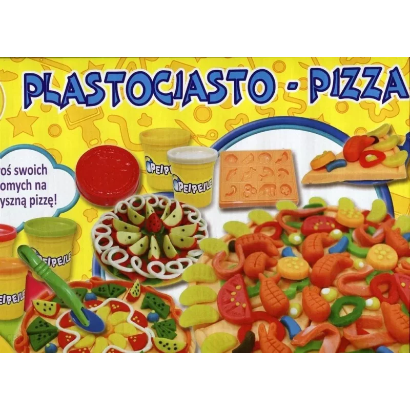 PLASTOCIASTO - PIZZA ZESTAW KREATYWNY 3+ - Brimarex